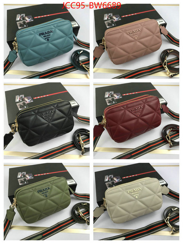 Prada Bags (4A)-Diagonal- wholesale replica shop ID: BW6689 $: 95USD