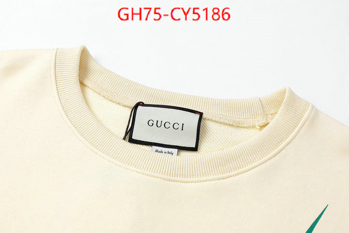 Clothing-Gucci luxury cheap ID: CY5186 $: 75USD