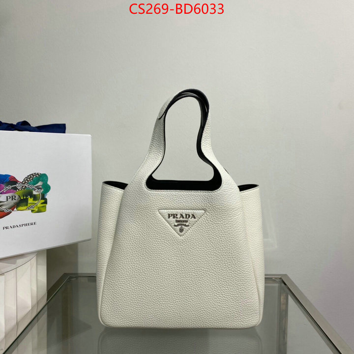 Prada Bags (TOP)-Handbag- is it ok to buy replica ID: BD6033 $: 269USD