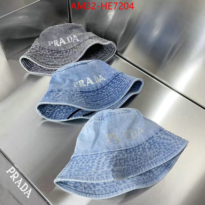 Cap (Hat)-Prada top brands like ID: HE7204 $: 32USD