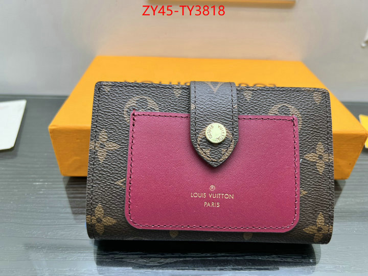 LV Bags(4A)-Wallet buy 2023 replica ID: TY3818 $: 45USD