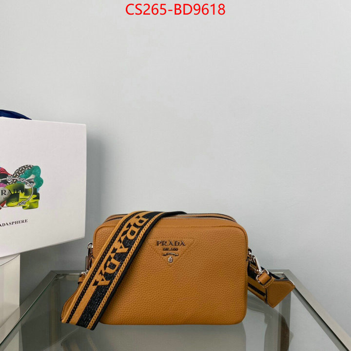 Prada Bags (TOP)-Diagonal- the online shopping ID: BD9618 $: 265USD