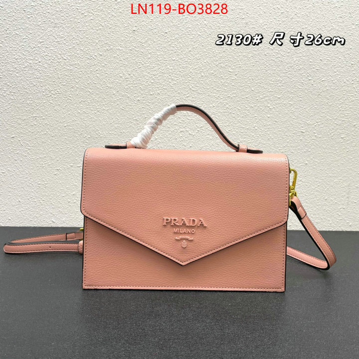 Prada Bags (4A)-Diagonal- buy best high-quality ID: BO3828 $: 119USD