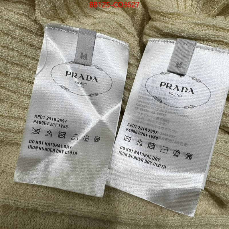 Clothing-Prada how to buy replica shop ID: CO3627 $: 125USD