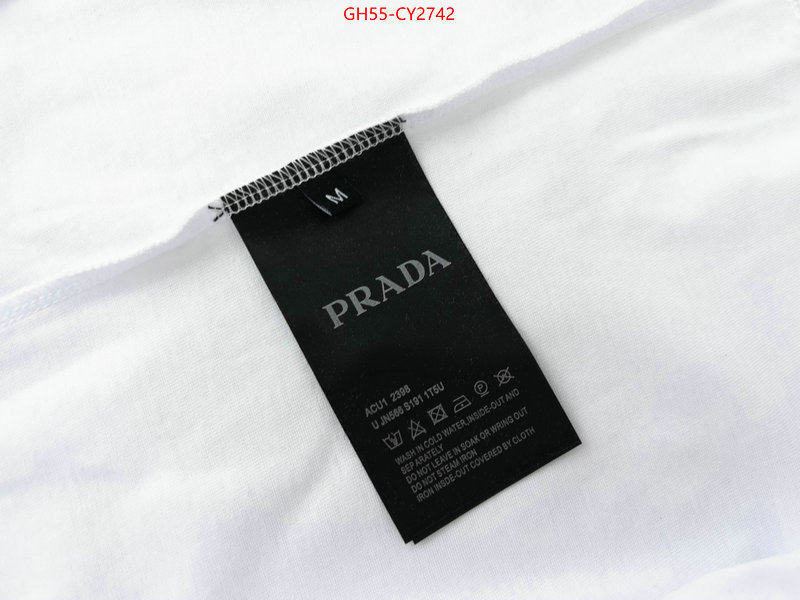 Clothing-Prada fashion replica ID: CY2742 $: 55USD