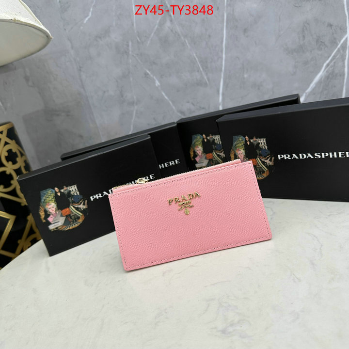 Prada Bags (4A)-Wallet best site for replica ID: TY3848 $: 45USD