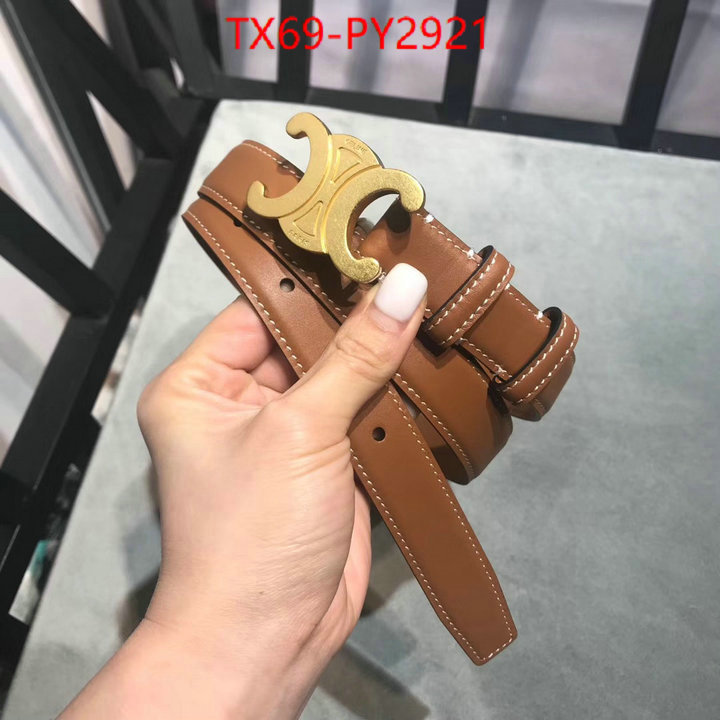 Belts-CELINE 2023 aaaaa replica customize ID: PY2921 $: 69USD