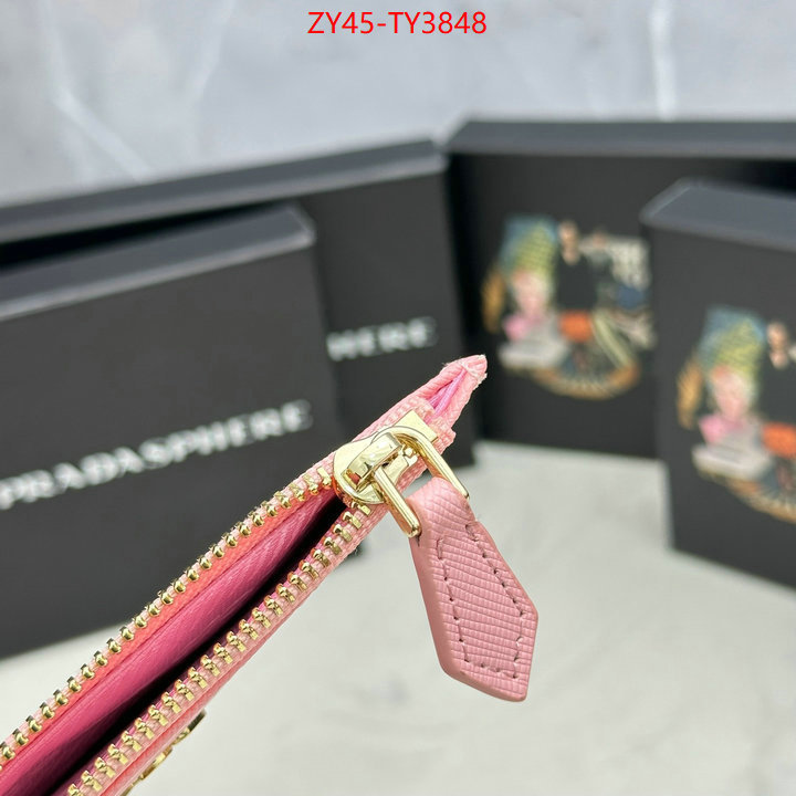 Prada Bags (4A)-Wallet best site for replica ID: TY3848 $: 45USD