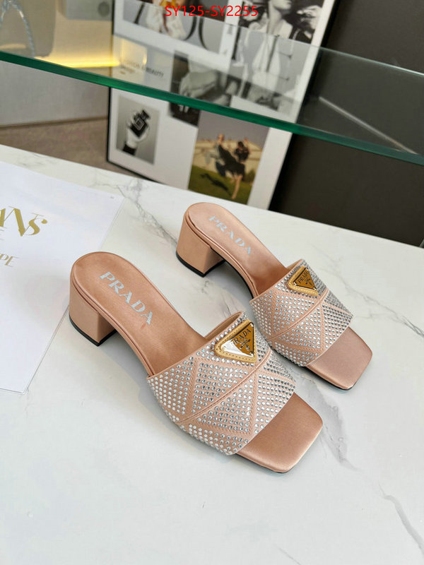 Women Shoes-Prada highest quality replica ID: SY2255 $: 125USD