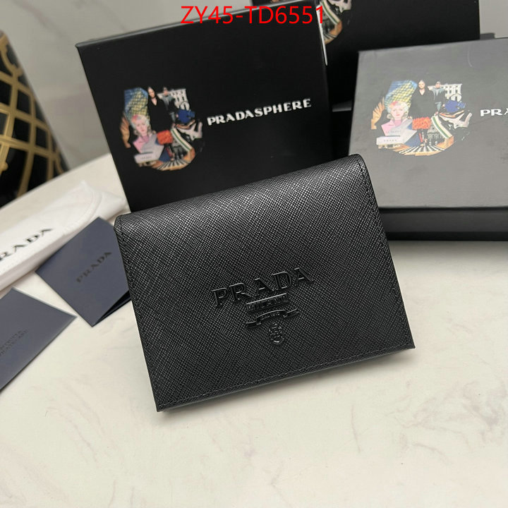 Prada Bags (4A)-Wallet what best replica sellers ID: TD6551 $: 45USD