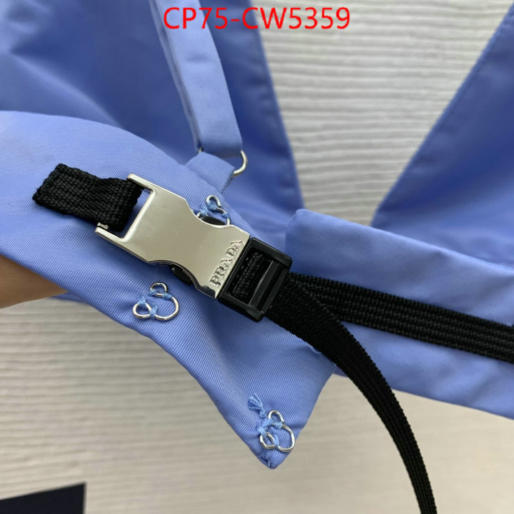 Clothing-Prada 2023 perfect replica designer ID: CW5359 $: 75USD