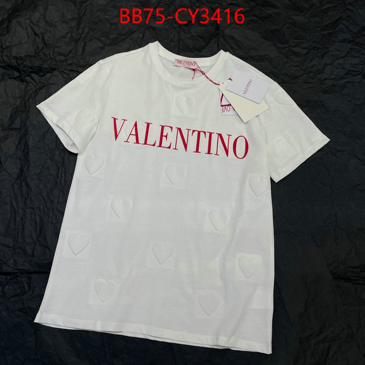 Clothing-Valentino high quality online ID: CY3416 $: 75USD