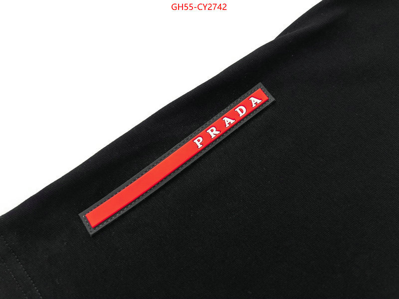 Clothing-Prada fashion replica ID: CY2742 $: 55USD