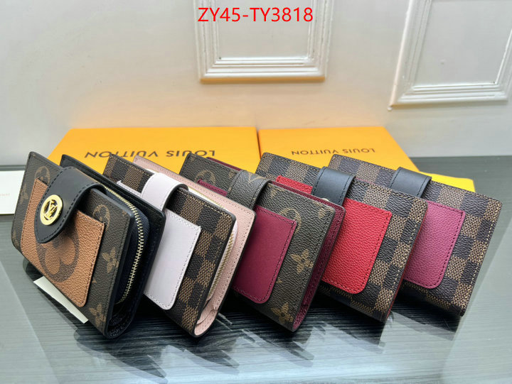 LV Bags(4A)-Wallet buy 2023 replica ID: TY3818 $: 45USD