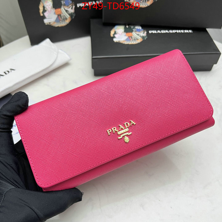 Prada Bags (4A)-Wallet best fake ID: TD6549 $: 49USD