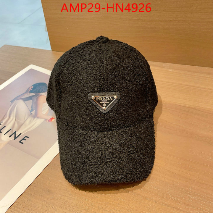 Cap (Hat)-Prada top fake designer ID: HN4926 $: 29USD