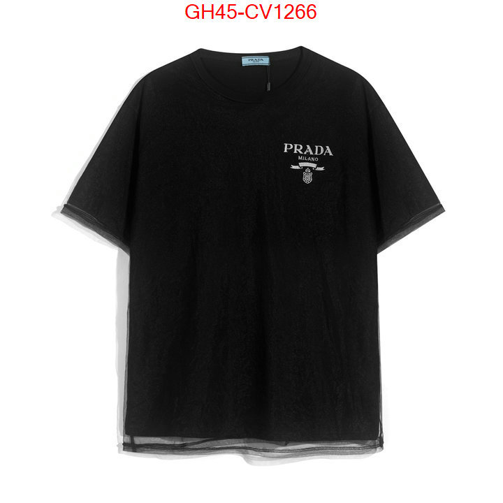 Clothing-Prada top quality replica ID: CV1266 $: 45USD