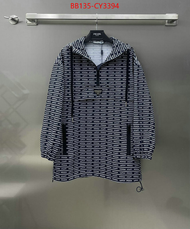 Clothing-Prada replica shop ID: CY3394 $: 135USD