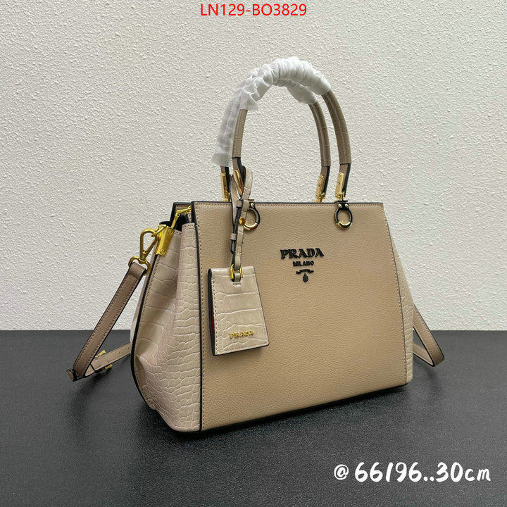 Prada Bags (4A)-Handbag- high quality replica designer ID: BO3829 $: 129USD