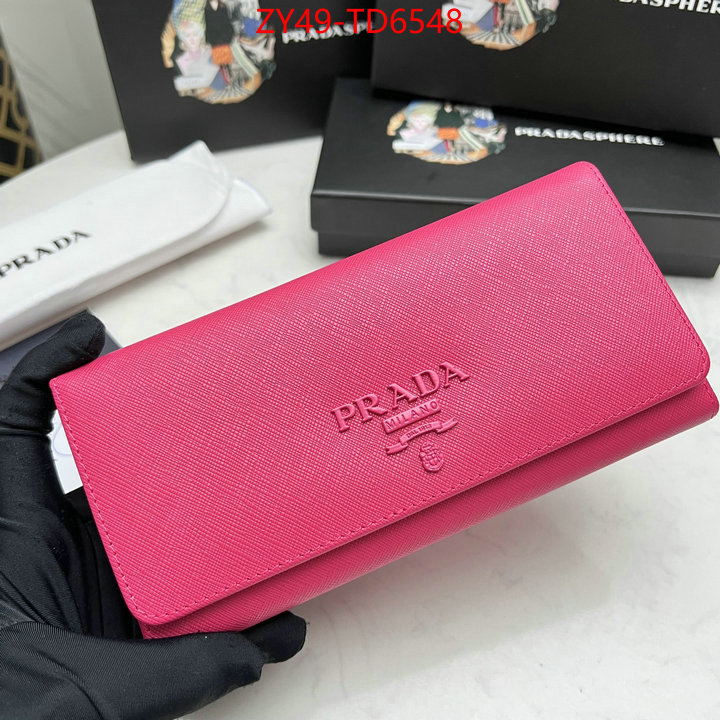 Prada Bags (4A)-Wallet replica 2023 perfect luxury ID: TD6548 $: 49USD