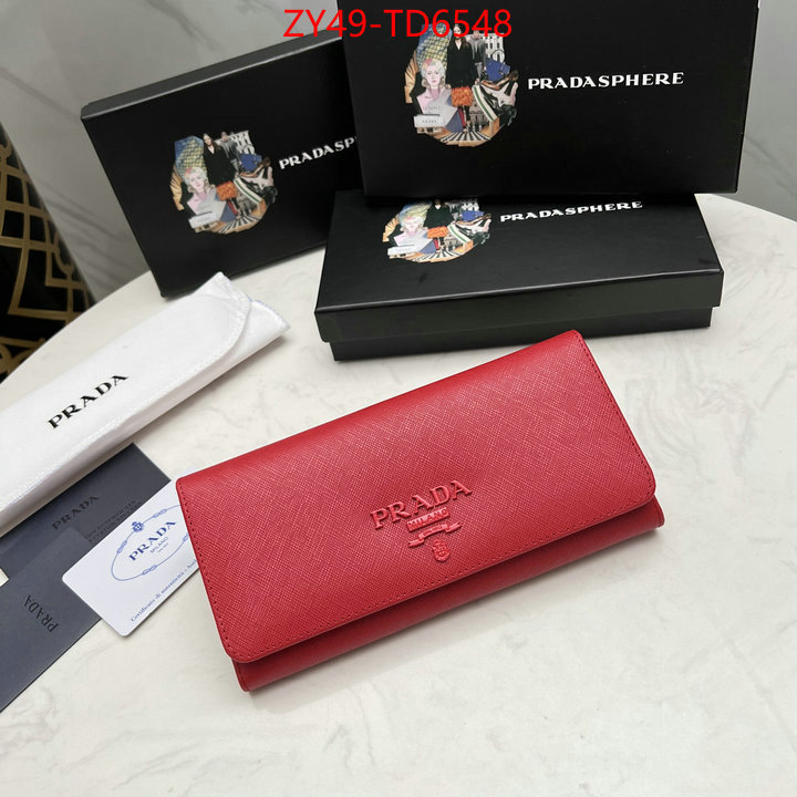 Prada Bags (4A)-Wallet replica 2023 perfect luxury ID: TD6548 $: 49USD