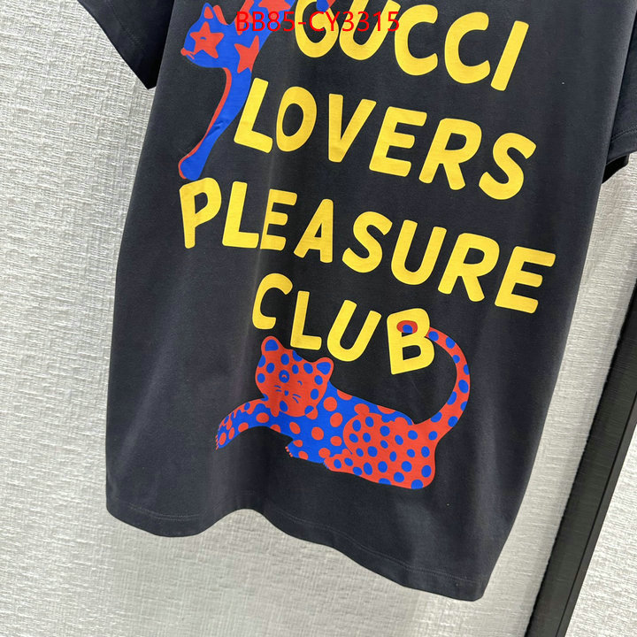 Clothing-Gucci 7 star quality designer replica ID: CY3315 $: 85USD