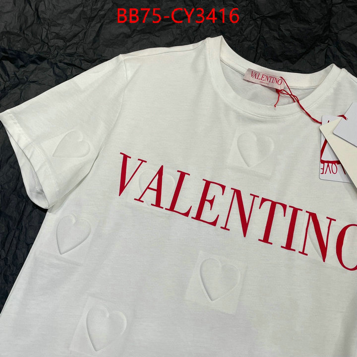 Clothing-Valentino high quality online ID: CY3416 $: 75USD