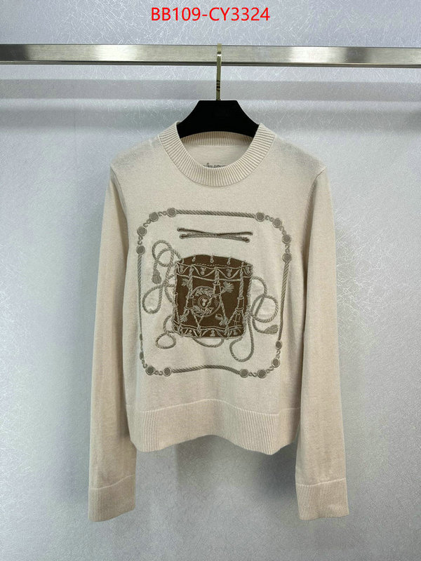 Clothing-Hermes high quality 1:1 replica ID: CY3324 $: 109USD