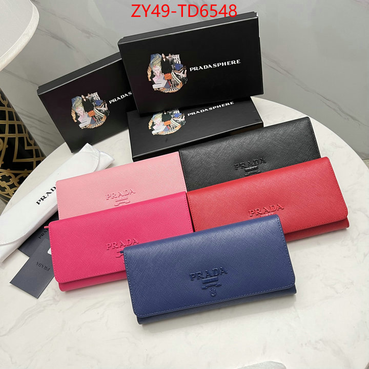 Prada Bags (4A)-Wallet replica 2023 perfect luxury ID: TD6548 $: 49USD