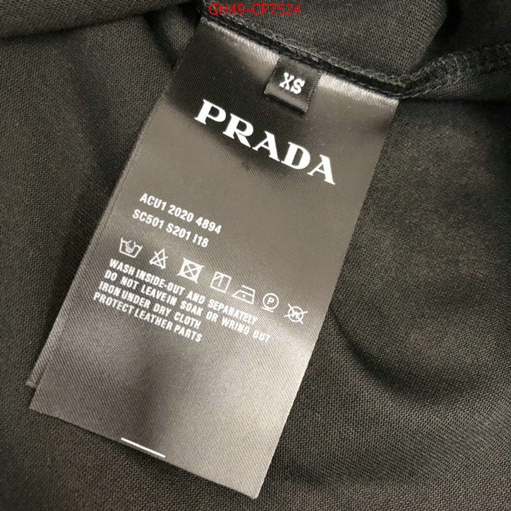 Clothing-Prada replica how can you ID: CP7524 $: 49USD