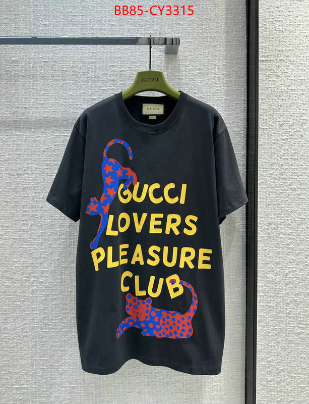 Clothing-Gucci 7 star quality designer replica ID: CY3315 $: 85USD