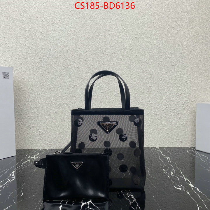 Prada Bags (TOP)-Handbag- 2023 aaaaa replica 1st copy ID: BD6136 $: 185USD