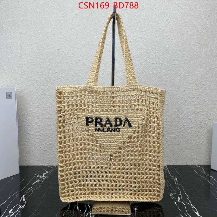 Prada Bags (TOP)-Handbag- fake high quality ID: BD788 $: 169USD