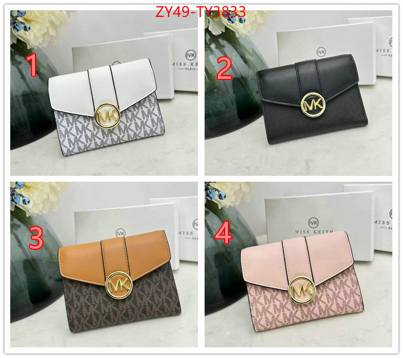 Michael Kors Bags(4A)-Wallet top fake designer ID: TY3833 $: 49USD