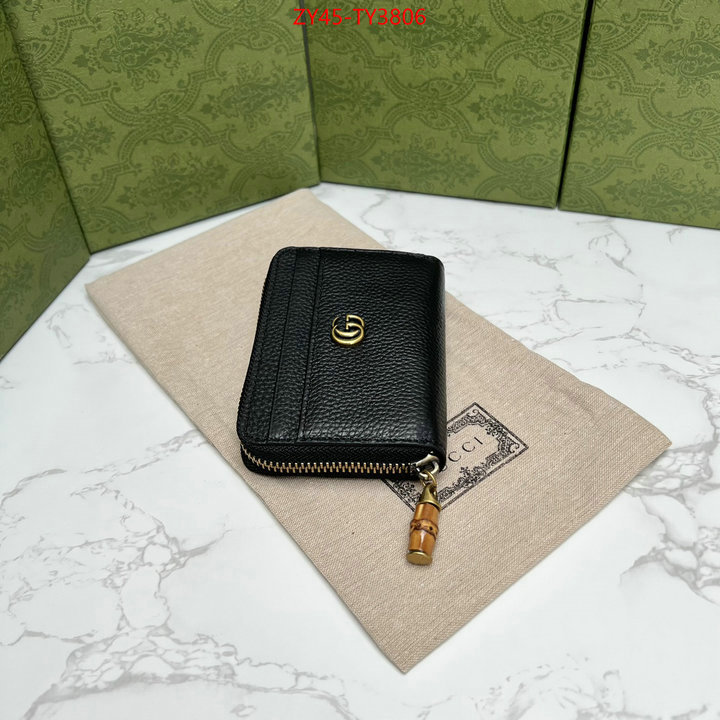 Gucci Bags(4A)-Wallet- where to find best ID: TY3806 $: 45USD