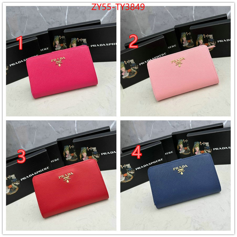 Prada Bags (4A)-Wallet high quality ID: TY3849 $: 55USD