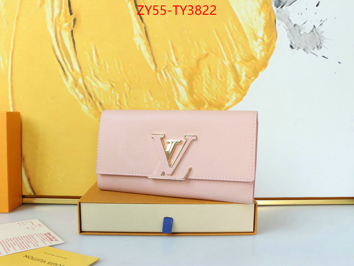 LV Bags(4A)-Wallet buying replica ID: TY3822 $: 55USD