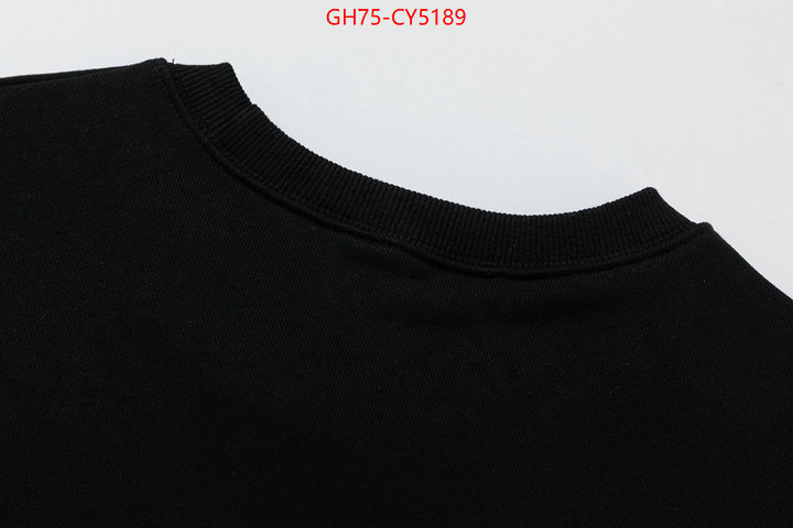 Clothing-Gucci high quality designer replica ID: CY5189 $: 75USD