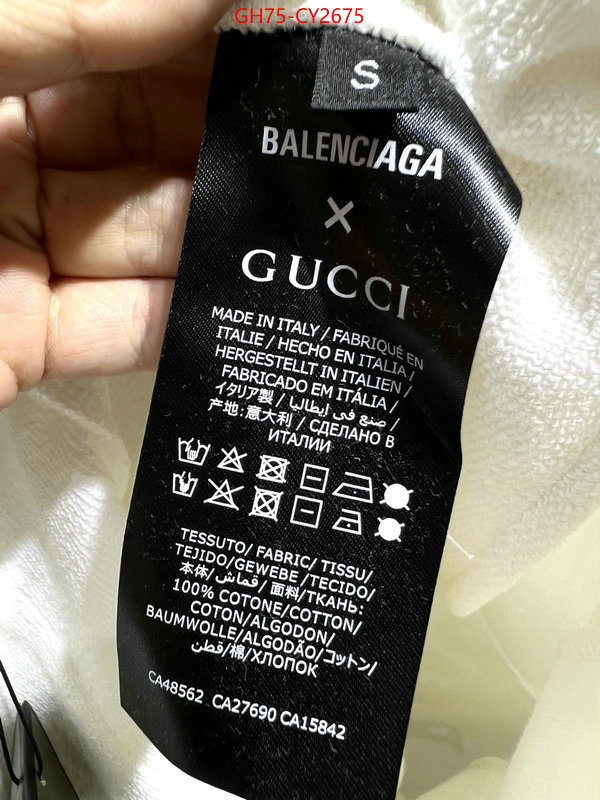 Clothing-Balenciaga highest product quality ID: CY2675 $: 75USD