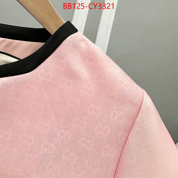 Clothing-Gucci best wholesale replica ID: CY3321 $: 125USD