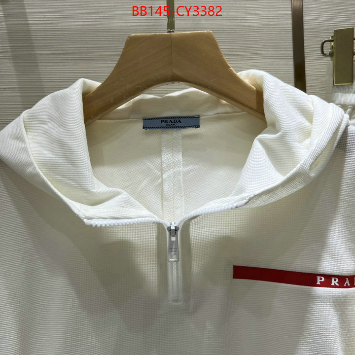 Clothing-Prada replica us ID: CY3382 $: 145USD