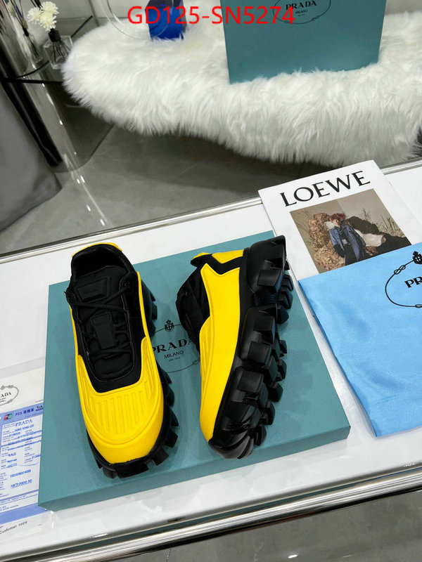 Men shoes-Prada shop designer ID: SN5274 $: 125USD