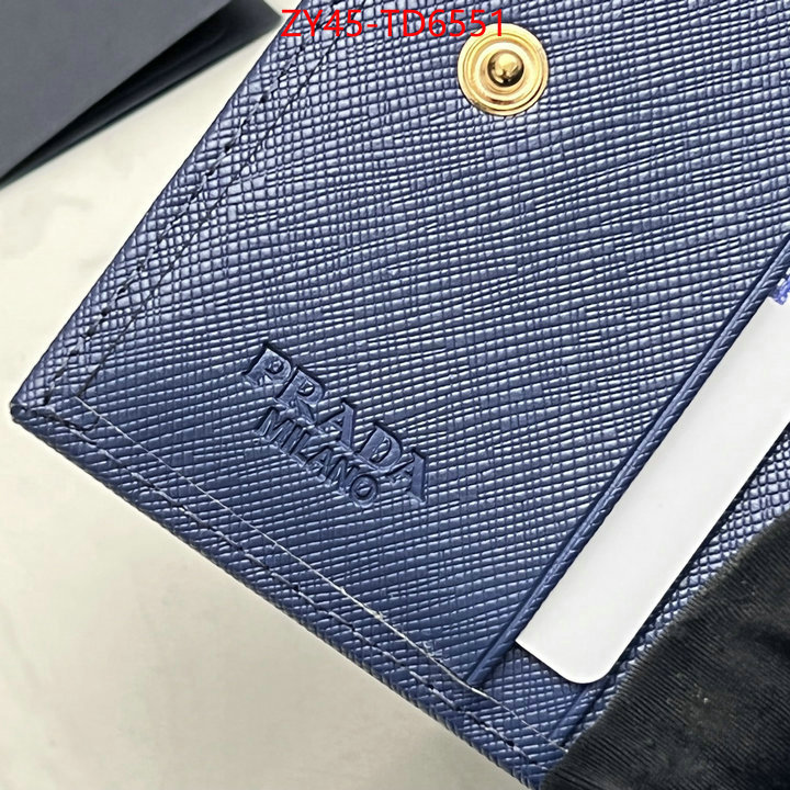 Prada Bags (4A)-Wallet what best replica sellers ID: TD6551 $: 45USD