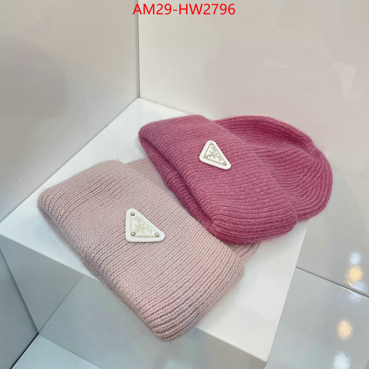 Cap (Hat)-Prada best luxury replica ID: HW2796 $: 29USD