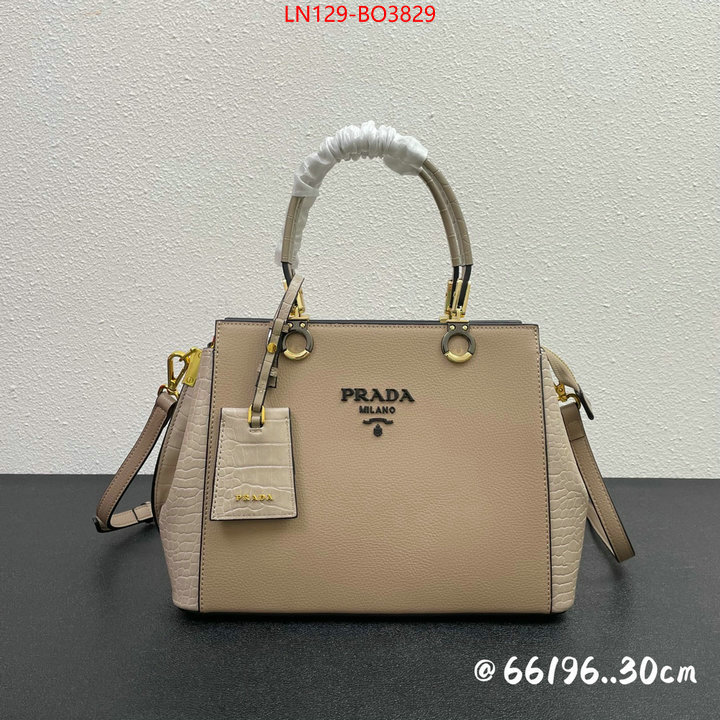 Prada Bags (4A)-Handbag- high quality replica designer ID: BO3829 $: 129USD