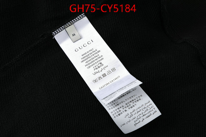 Clothing-Gucci replica every designer ID: CY5184 $: 75USD