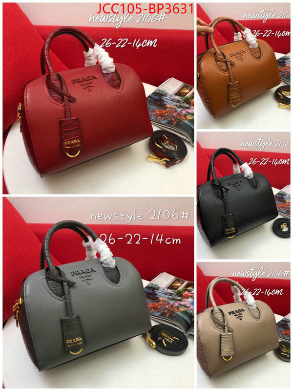 Prada Bags (4A)-Handbag- highest quality replica ID: BP3631 $: 105USD