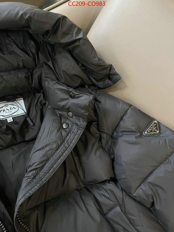 Down jacket Women-Prada mirror quality ID: CO983 $: 209USD