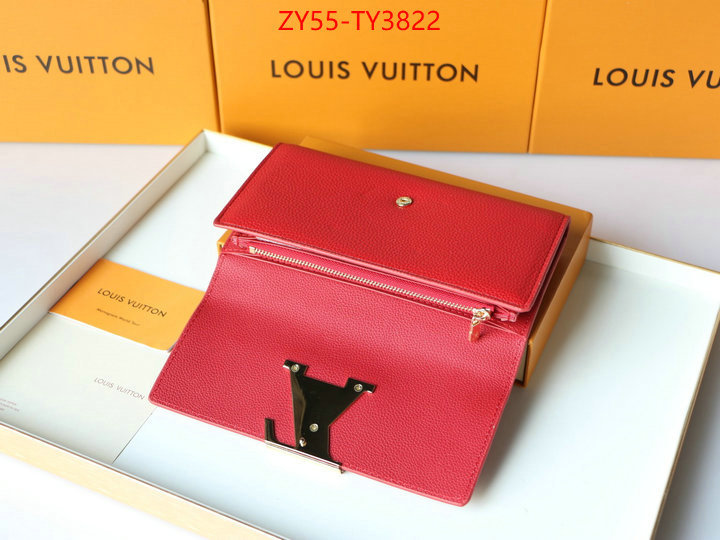 LV Bags(4A)-Wallet buying replica ID: TY3822 $: 55USD