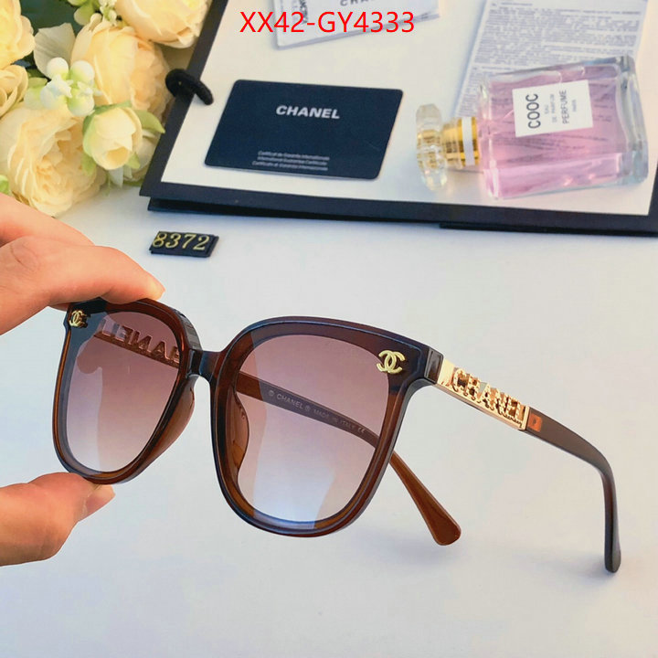 Glasses-Chanel top perfect fake ID: GY4333 $: 42USD